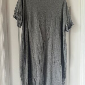 Gray rhinestone dress